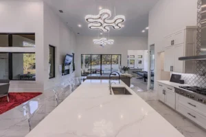 Kitchen Island toward Breakfast