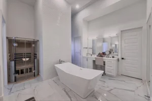 Master Bath with Sauna